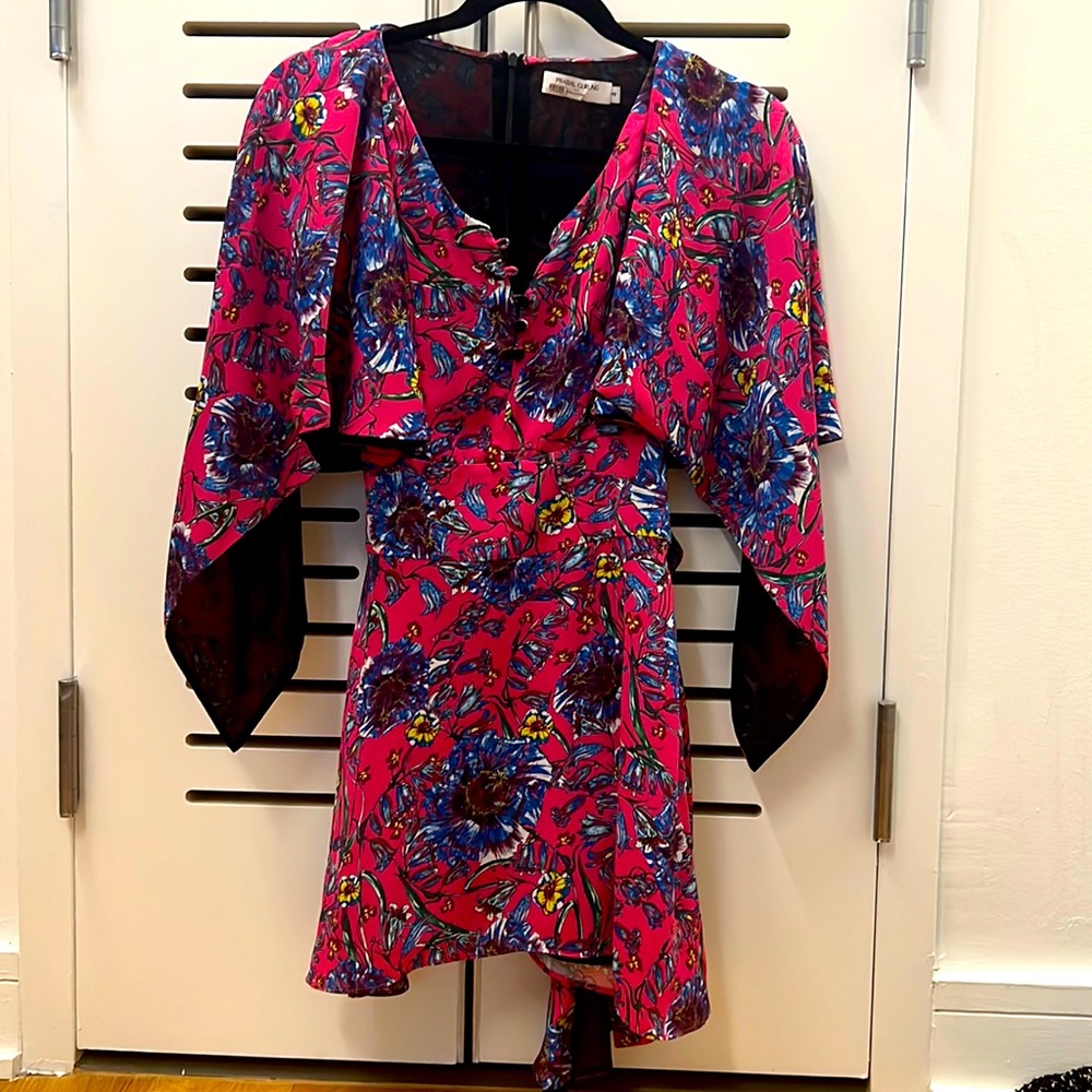 Prabal Gurung. Raspberry blouse. Size 4. With waist tie.
